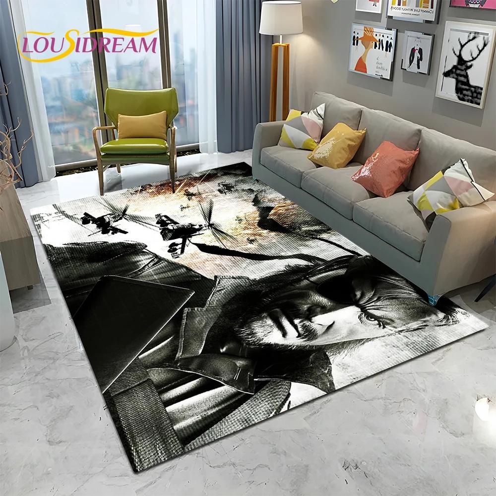 3D Game Metal Gear Solid Cartoon HD Carpet Rug for Home Living Room Bedroom Sofa Doormat Decor,kids Area Rug Non-slip Floor Mat