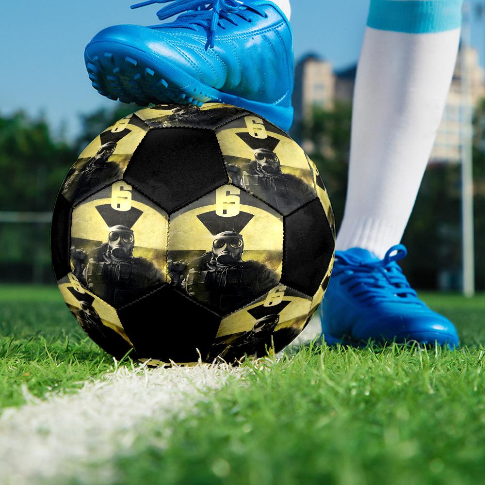 Rainbow Six Siege Theme Size 5 Soccer Ball, Suitable for Both Indoor and Outdoor Matches, a Gift Suitable for Everyone.