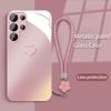 Love Is Suitable for Samsung S24ULTRA Mobile Phone Case S23 Girls S22 Metal A52 Full Inclusive S23FE Glass Case