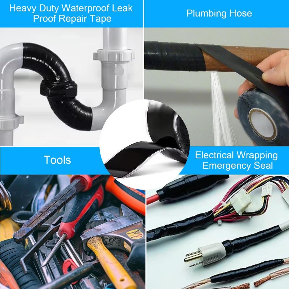 Waterproof Tape Silicone Rubber Self Adhesive Insulating Tape Multi Purpose Emergency Wire Hose Strong Repairing Tape