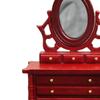 1/12 Dollhouse Miniature Dresser Decoration Accessories Mirror Table