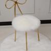 35x35cm Winter Plush Seat Pad Chair Cushion Faux Fur Wool Round Cover Fashion Living Room Soft
