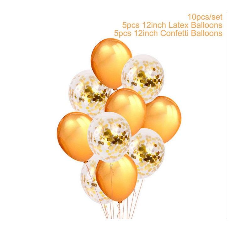 10/14/20pcs Rose  Party Confetti Sequin Balloon Accessories Heart Ballons Wedding Ballons Decorat