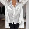 Spring/Summer New Women's Fashion: European & American Print Loose Swallowtail Shirt