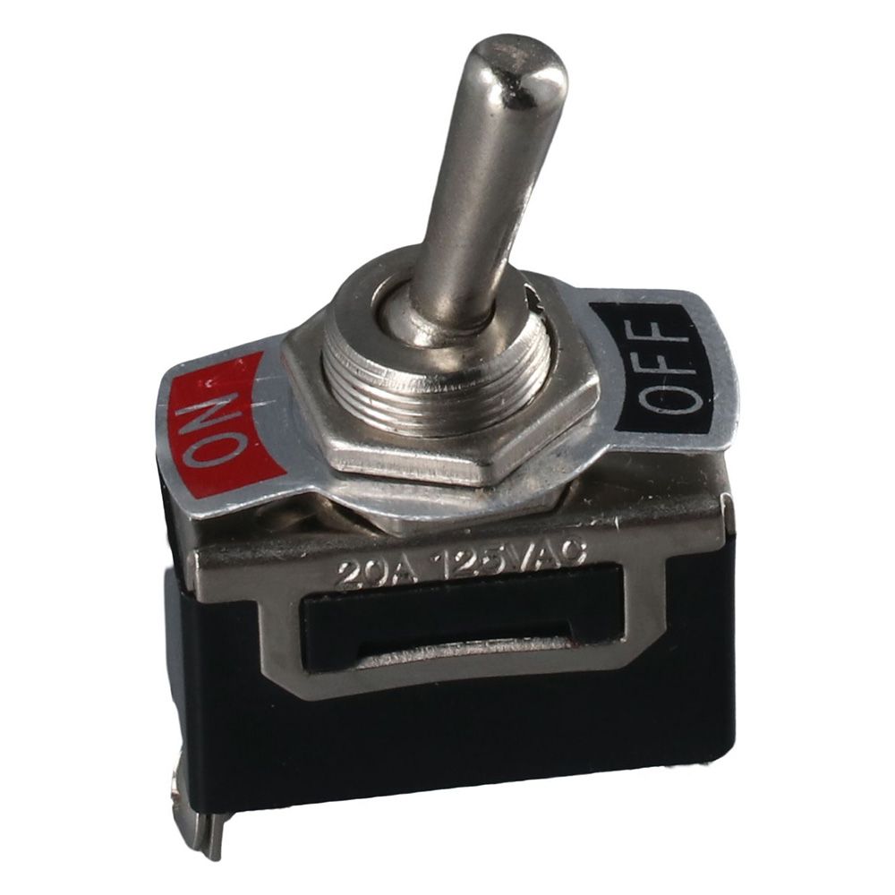 Heavy Duty 20a 125v Toggle Switch 2Pin Spst Rocker Switches Metal Momentary Boat