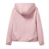 Women's Lightweight Hooded Rain Jacket with Zipper - Casual Windbreaker for Outdoor Wear