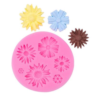 Yousheng 3D Flower Silicone Molds Cake Candy Chocolate Baking Mold BPA-free Pastry Baking Tool for Desserts Jelly Pudding