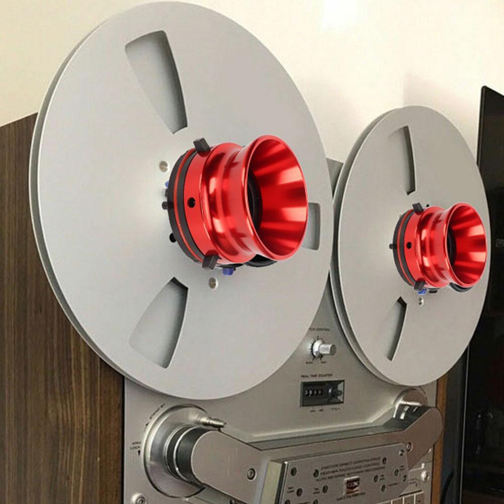 1Pair NAB Hub Adapters Universal Reel Tape Recorder Accessories Polished Aluminum Alloy 10 Inch Opener Nab Reel Hub Adaptors