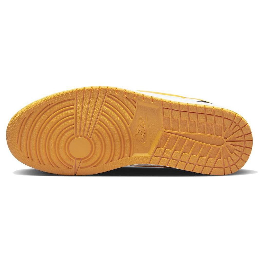 Air Jordan 1 Low FlyEase White Taxi Men Sneakers Yellow Black DM1206-107