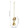 Elegant Peacock' Brass Hanging Bells for Pooja Room  |Ghanti Hanging Bells for Home Decoration Brass Bell for Mandir Bell for Pooja Room