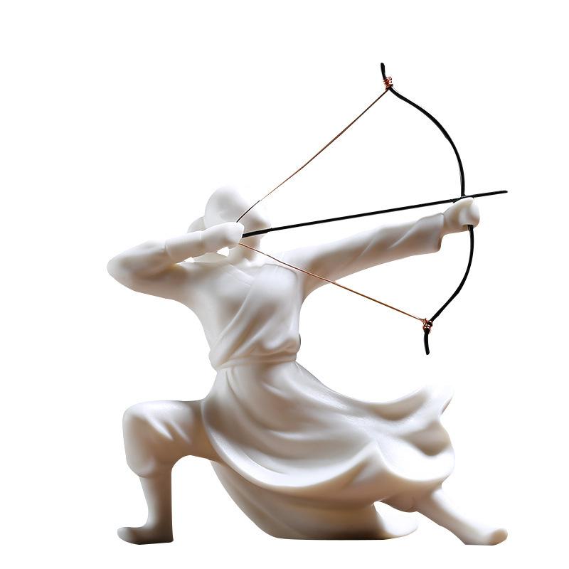 De Chine-Ancient China Swordsman Figure Ornament, Matial Arts, Kung Fu Wuxia Figurines, Neo-Modern Decoration