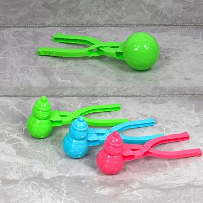 Outdoor Snowball Maker Clip Multistyles Plastic Heart Snowflake Duck Shape Clip Tongs Sand Snow Ball Mold Toys for Kids Adult