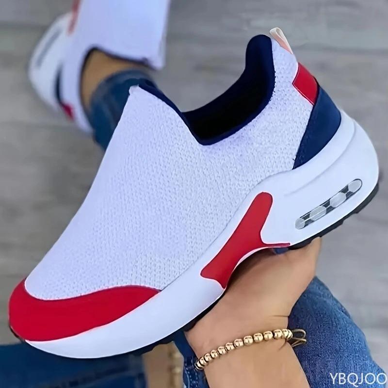 Large Size Spring and Autumn Fashion New Comfortable Casual Women's Sports Shoes Shallow Mouth Low Top Thick Soled Women's Shoes