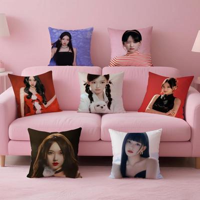 Popular Fashion Chinese Actress CCheng Xiao Cushion Cover Pillow Case Soft Friendly Fabric  Concealed Zipper