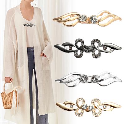 Women Vintage Cardigan Sweater Duck Clip Pin Shawl Blouse Collar Clothes Shirt Scarf Brooch Pin Jewelry Accessories