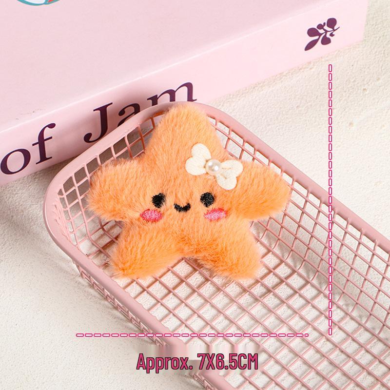 Cartoon Marine Animal Plush Brooch & Hair Clip Ornaments