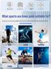 Breathable Open-Patella Knee Brace with Silicone Spring Meniscus Support