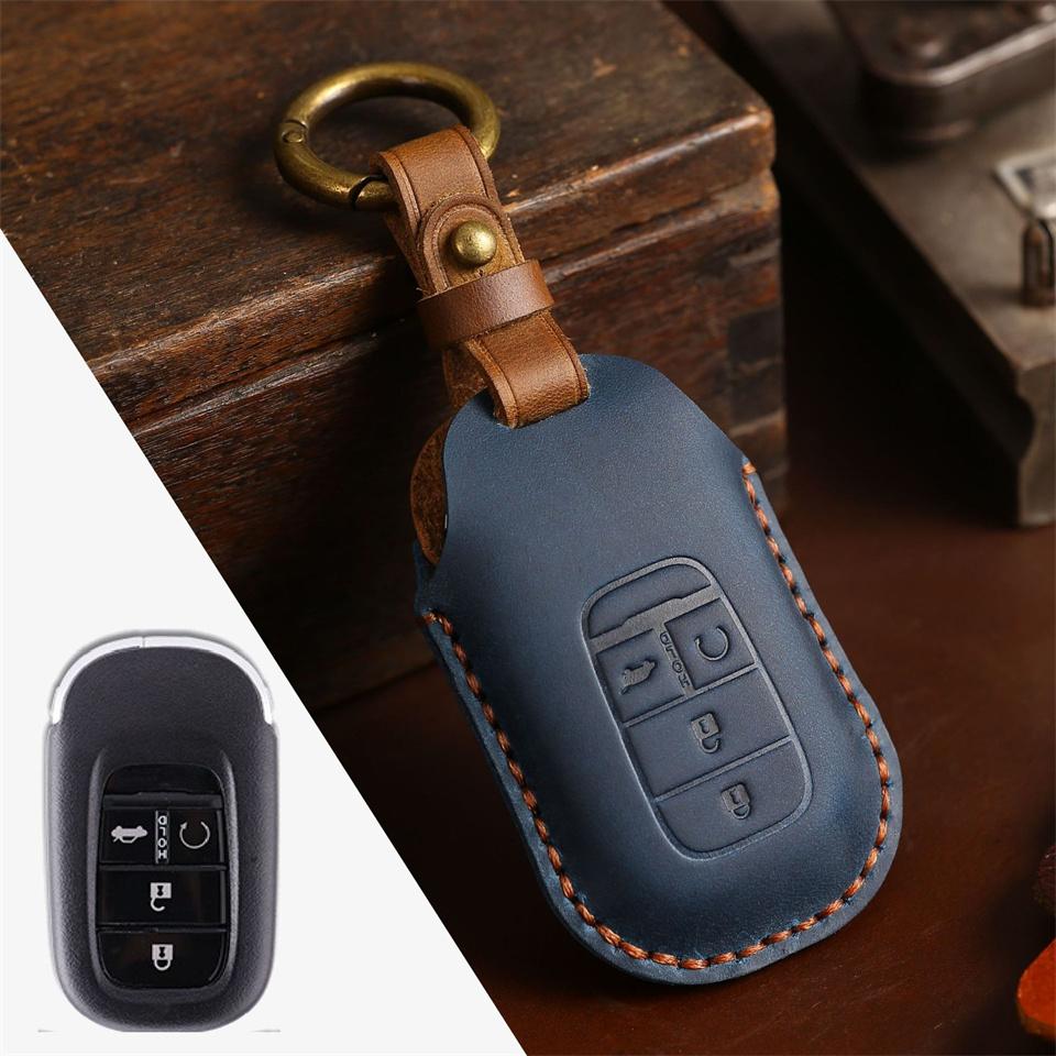 Car Key Case Cover Key Bag for Honda Civic Accord Vezel 2022 Accessories Car-Styling Holder Shell Keychain Protection