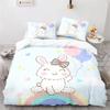 Comfortable Cartoon Pattern Duvet Cover Set With Duvet Cover And Pillowcases King Queen Twin Sizes For All Ages