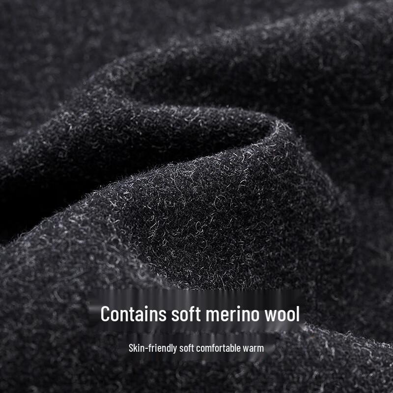 Men's Wool Blend Straight-Leg Casual Pants