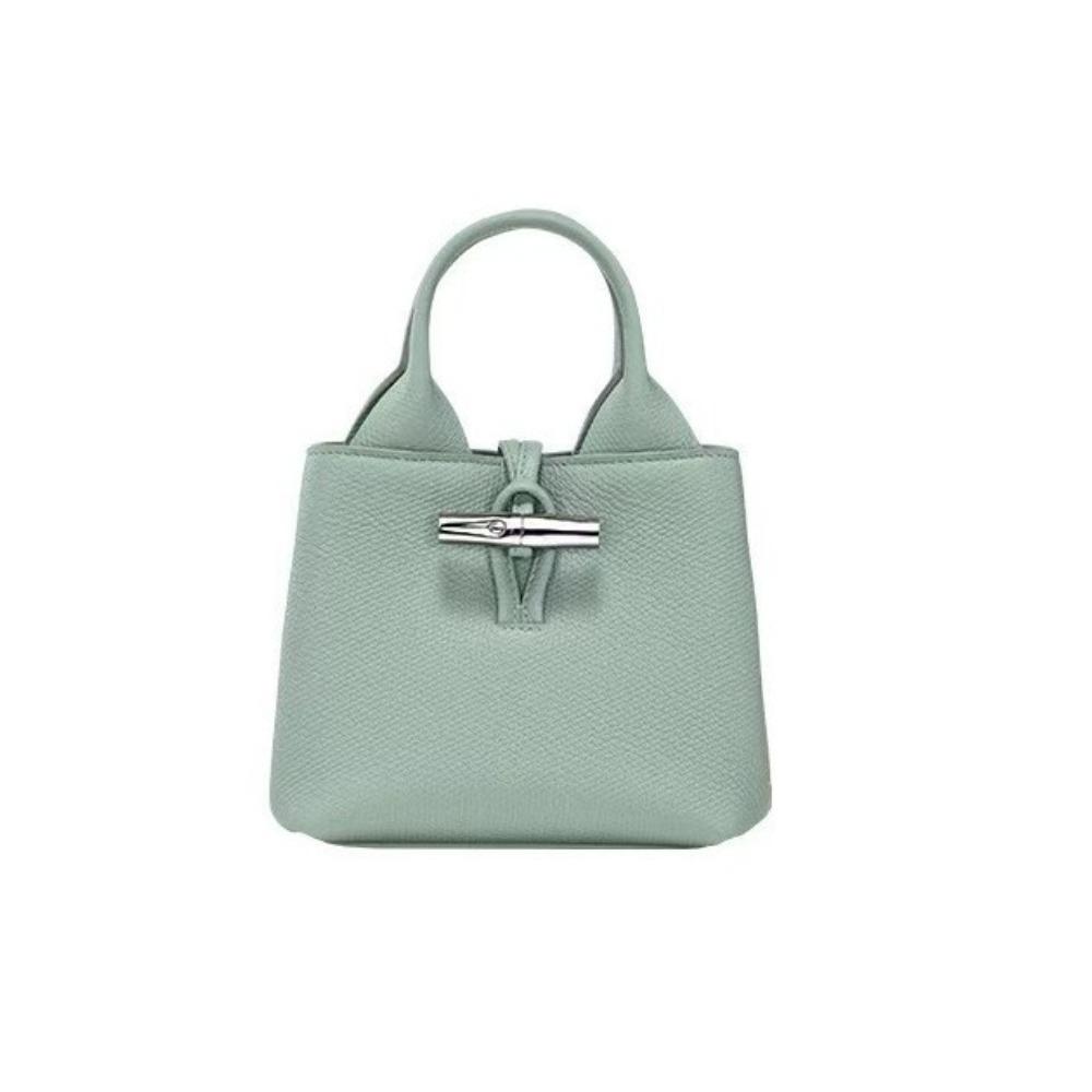 French Longxiang bag, bucket bag, bamboo bag, vegetable basket, oblique span bag, shoulder handbag, commuter bag, versatile and exquisite small.