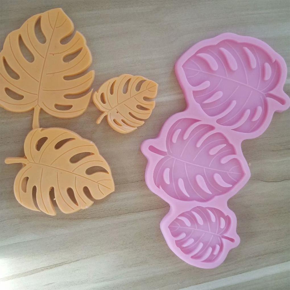 Leaf Shape Cake Mold Heats-resistant DIY Replacement Reusable Washable Home Biscuit Fondant Mould Molding Tool
