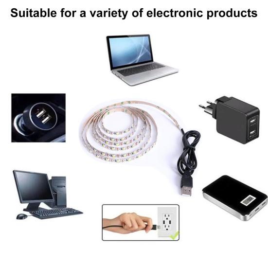 Flexible Strip Light Adhesive High Brightness Waterproof Self Low-Power Consumption Plug-and-Play Flicker Free