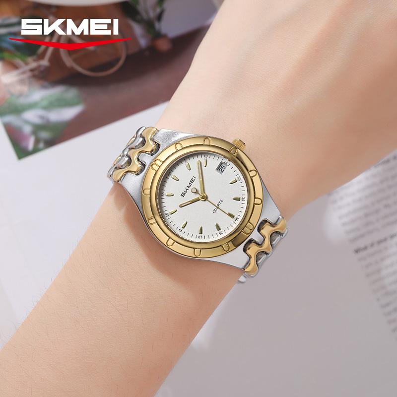Women's Analog Quartz Watch, Date Function Waterproof, Elegant Steel Band, Casual Fashion Wristwatch for Ladies
