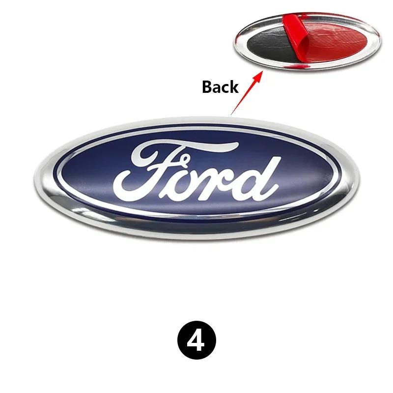 New 2026 Car Sticker Ford New 2025 Hot 1PC 14.5CM Car Front Hood Emblem Badge Sticker logo For Ford Mondeo Explorer edge Focus f