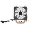 CPU Fan Direct Contact Technology RGB Lighting Low Noise Computer Cooler for Intel LGA 775 for Core2DUODual Fan