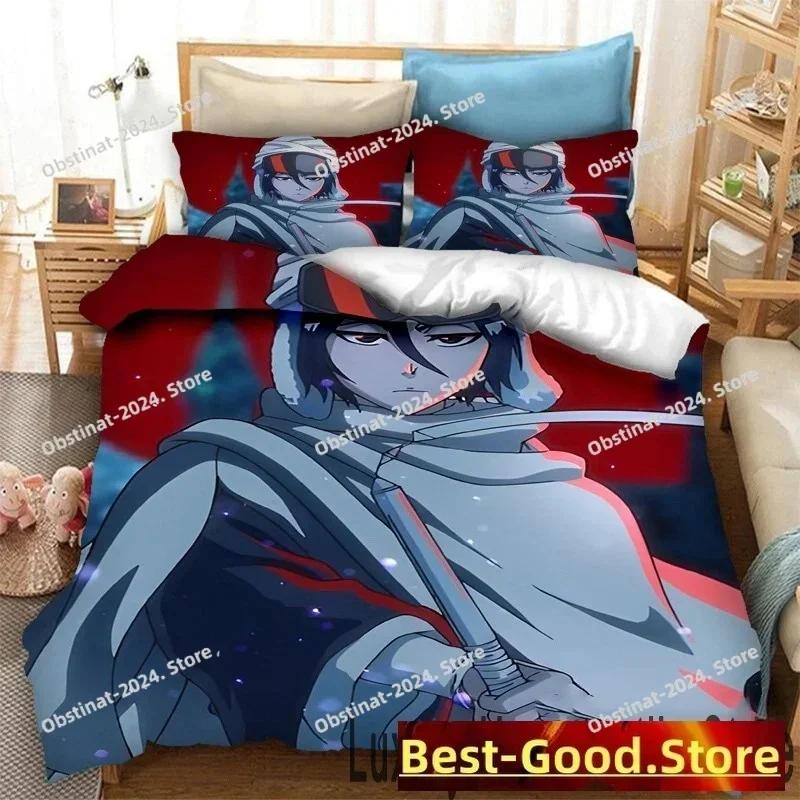 Anime Bleach Thousand-Year Blood War Bedding Set Printed single Comforter Duvet Cover Pillow Case 3 Pieces Sets Kids Adult Size
