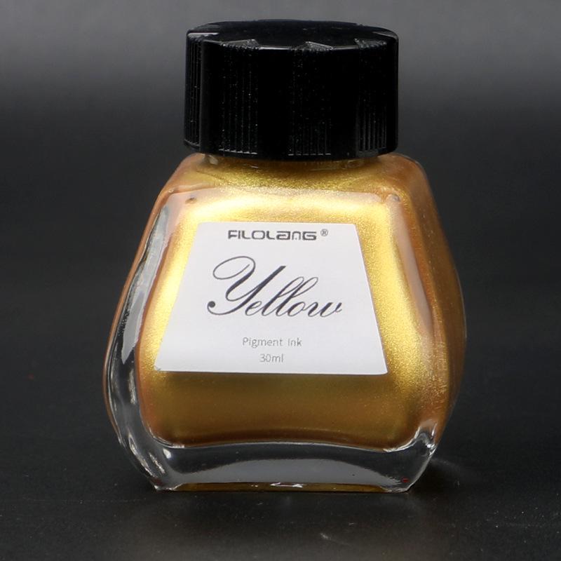 Feiluo Jin Mo Zhi Gold Powder Ink, Four Treasures for Writing Couplets & Chinese Painting, Vermilion Script Pigment.