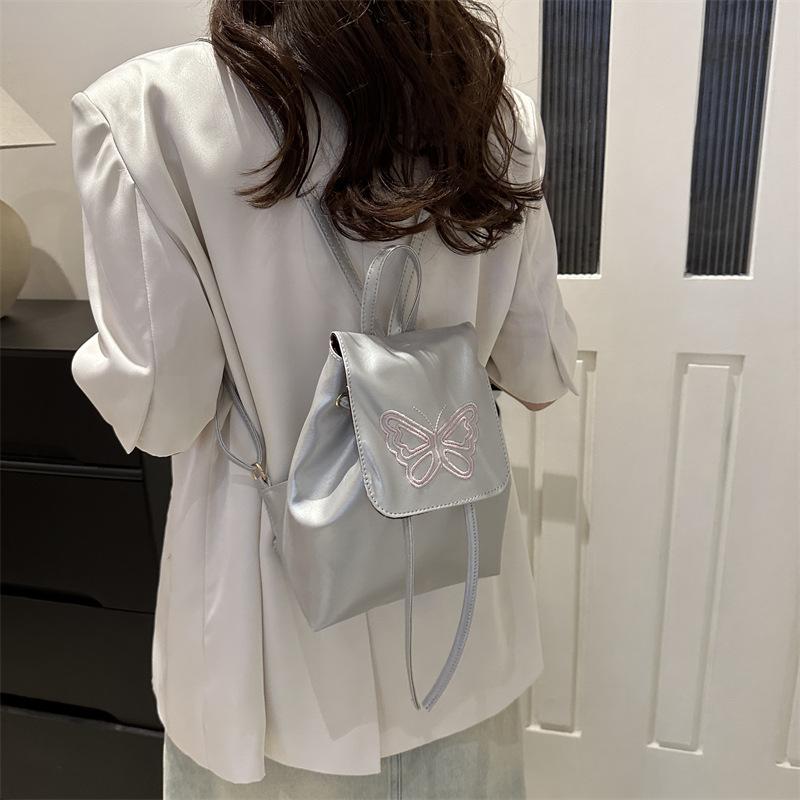 Stickerei Schmetterling Akademie Stil Mode Retro Rucksack Damen 2025 Neu Einfacher Lässiger Rucksack Mode Damen Tasche