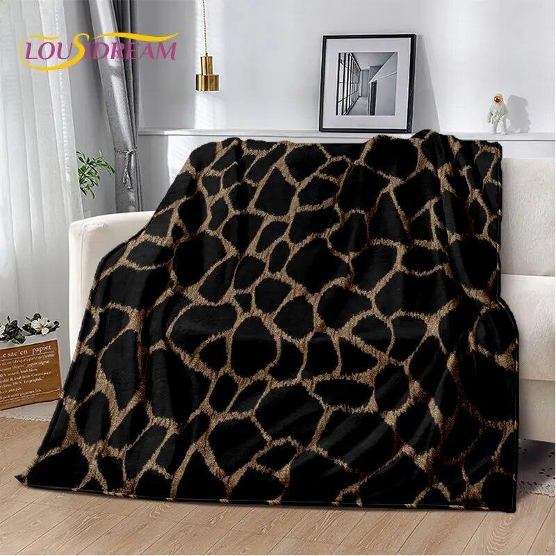 3D-Wild-Leopardenmuster-Serie, weiche Plüschdecke, Flanelldecke, Überwurf, Decke für Wohnzimmer, Schlafzimmer, Bett, Sofa, Picknick-Abdeckung, Kinder