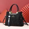 Stylish Pu Tote Bag For Women With Large Capacity And Trendy Fringe Design In Beige Pink Green And Black