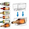 Storage Rack Transparent Space Saving Acrylic Wine Organizer for