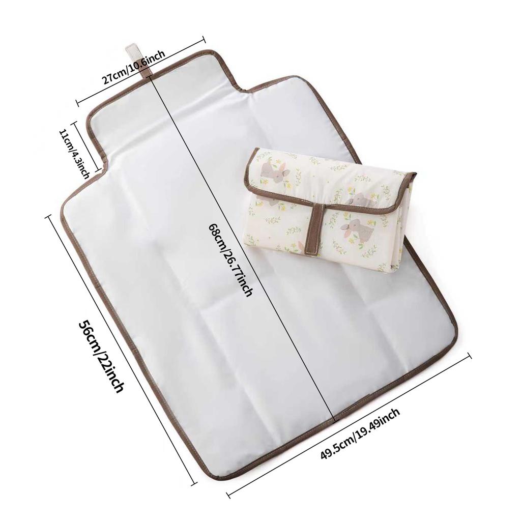 Foldable Portable Diaper Changing Pad Easy Wipe Clean Diaper Changer Mattress Compact & Lightweight for Newborn Girl & Boy