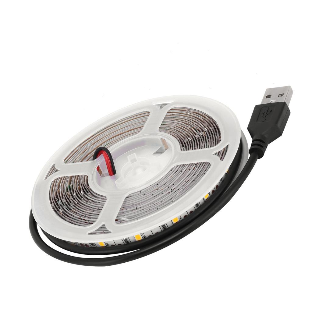 5m/16.4in LED Light Strip 5V USB Powered Strip Lights Strong Adhesive Tape Lights for Bedroom