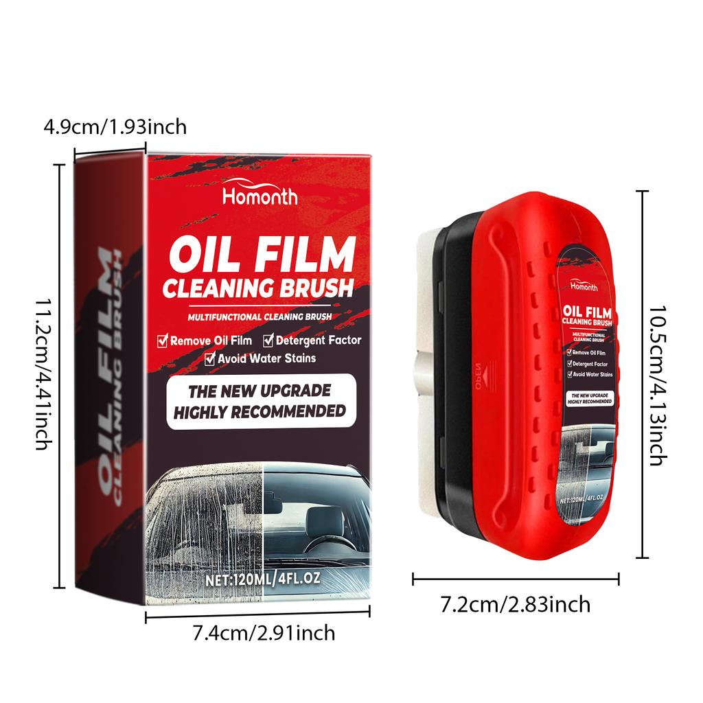 Car Glass Oil Film Remover Glass Cleaning Board Hydrophobic Glass Coating for Windshield Clear Window Auto Detailing Tool