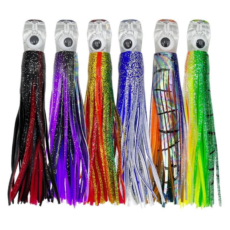 Skirts Saltwater Trolling Fishing Lures Plastic Fish Lures Baits Soft Fishing Lures Octopuses Squid Skirt Fishing Lures