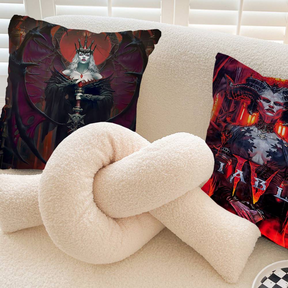 RPG Game D-Diablo 4 Personalized picture text home decorative pillows Household Gifts 45x45cm
