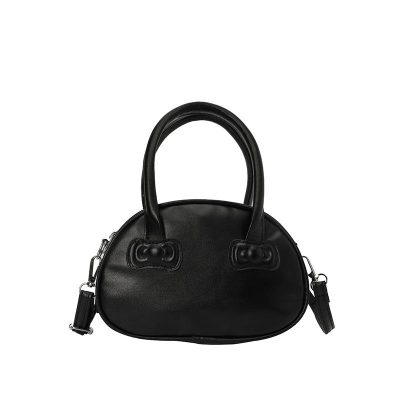 

Solid color handbag women s new fashionable versatile texture pillow bag trendy casual messenger bag pendant