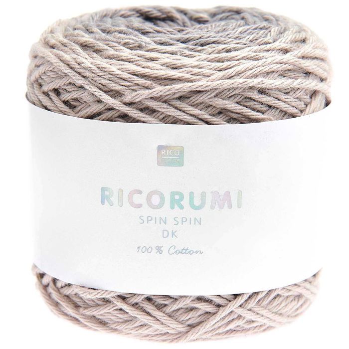Wool - RICO DESIGN - Spin Spin - 100% Cotton - 50 G - Color Grey