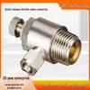 Copper Pneumatic Quick Connect Air Hose Throttle Valve with Speed and Flow Control, One-Way Limiting Cylinder, Model SL6-01/8-02.