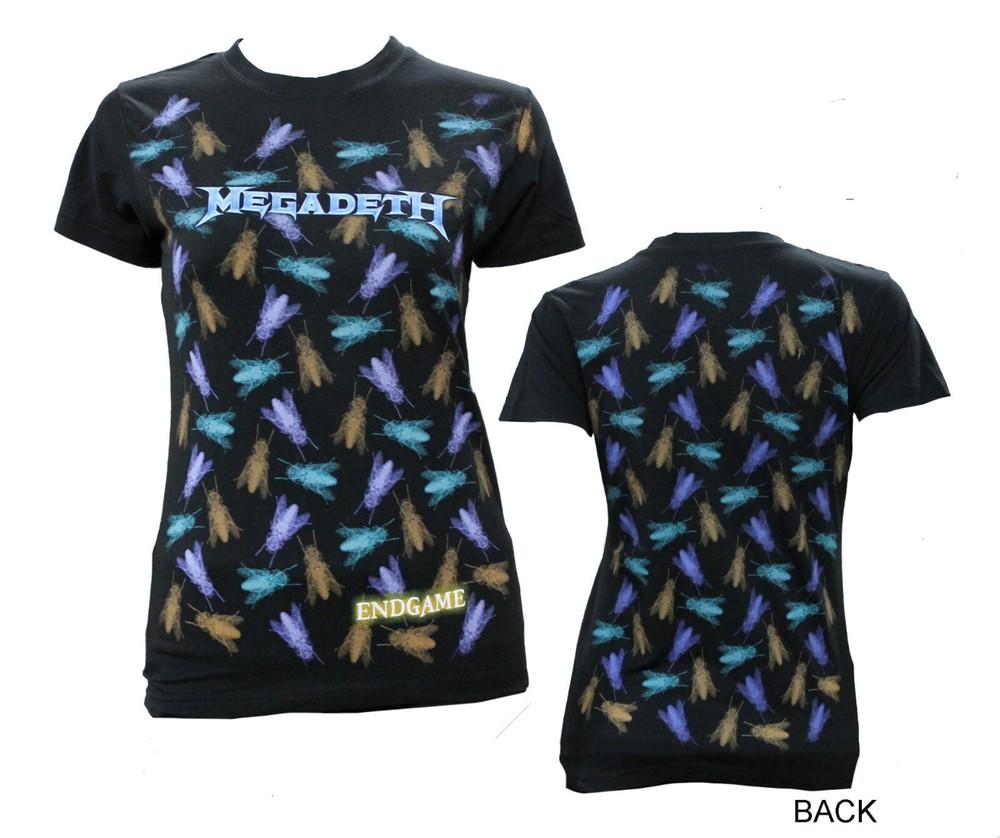 

MEGADETH cd lgo ENDGAME FLIES Official Babydoll SHIRT XL New OOP peace killing Unisex T-Shirt XXXL