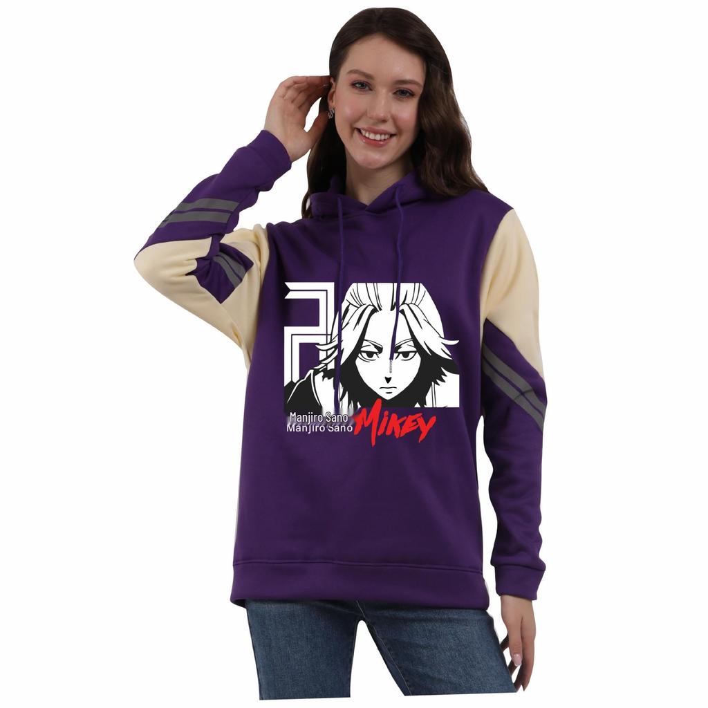Tokyo Revengers Anime Color Block Hoodie - Autumn/Winter Student Style Sweatshirt
