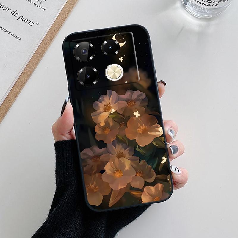 For Infinix Note 40 Pro Case Luxury Painted Back Cover Silicone Soft TPU Phone Case For Infinix Note40 Pro Plus 4G 5G Fundas