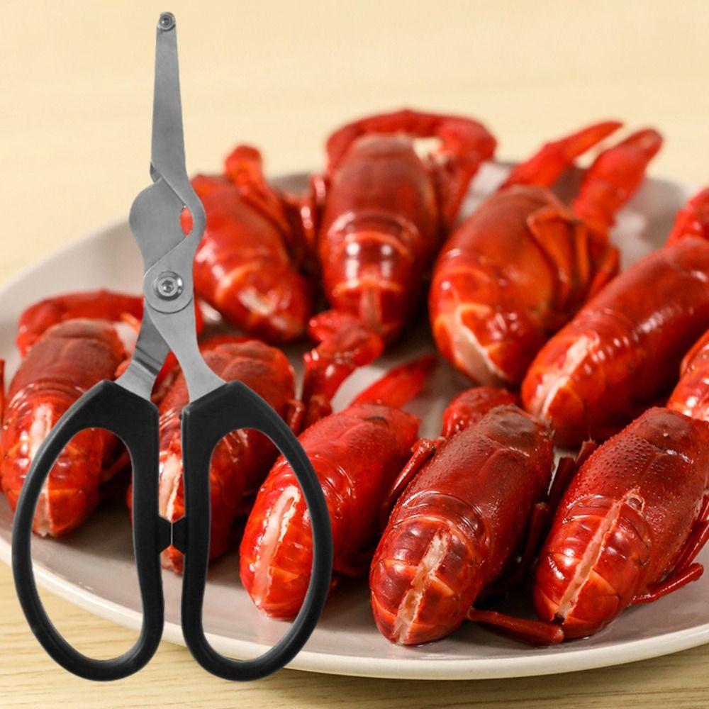 Professional Lobster Scissor Stainless Steel Shrimp Peeler Kitchen Gadget Crayfish Scissor Home