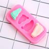 4 Hole Cute Baby Feet And Shoes Silicone Fondant Cake Mold Baby Shower 3D Kitchen Baking Mold Cake Decorating Moulds