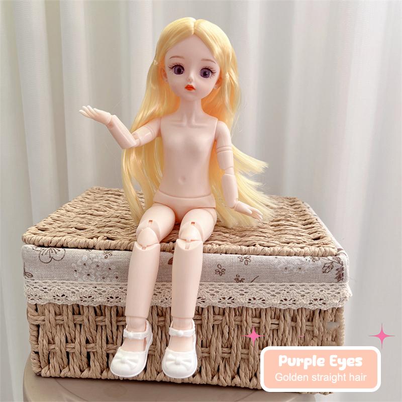 

Bjd Кукла Голая Гаплоидная Множественные Съемные Суставы 30 См 1/6 3D Серая Зеленая Фиолетовая Синяя Привлекательные Глаза Кукла Подарок на День Рождения для Девочек Игрушка
